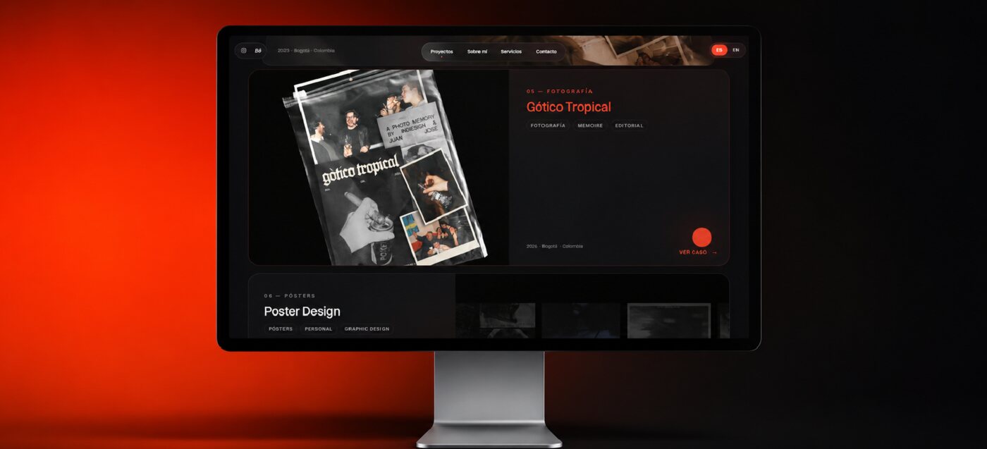 Portafolio web Indiesign
