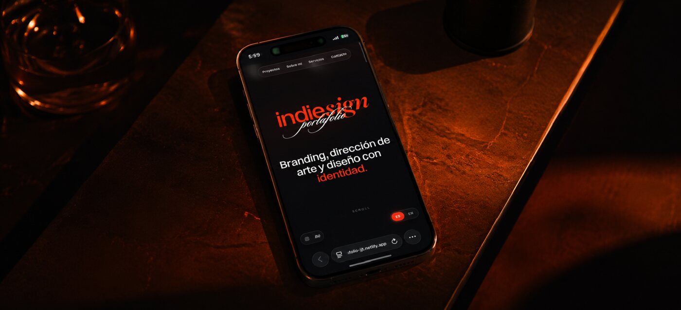 Portafolio web Indiesign