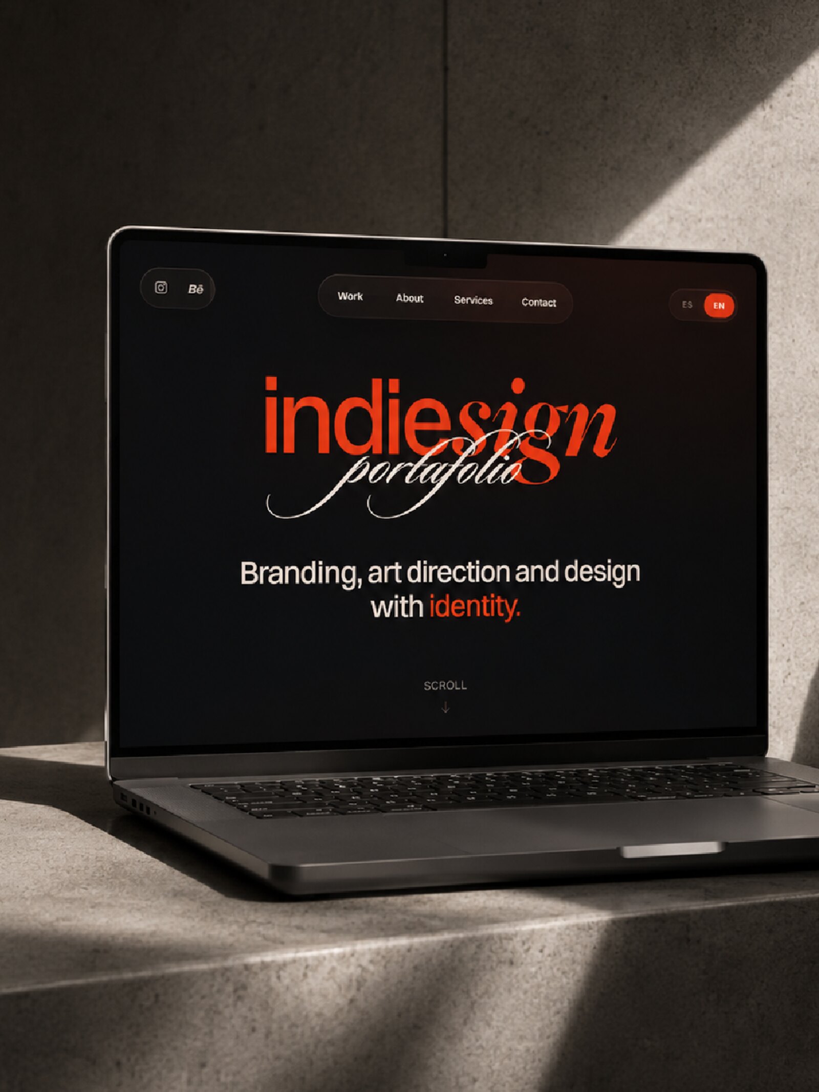 Portafolio web Indiesign